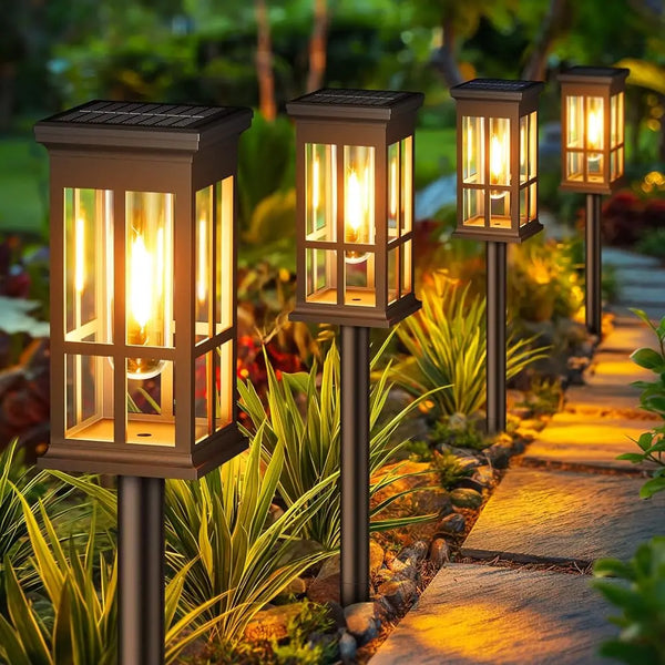 LED Solar Pathway Light-Outdoor Solar Lamp, Waterproof Landscape Lighting for Garden, Yard, Patio, Walkway, Driveway, Camping