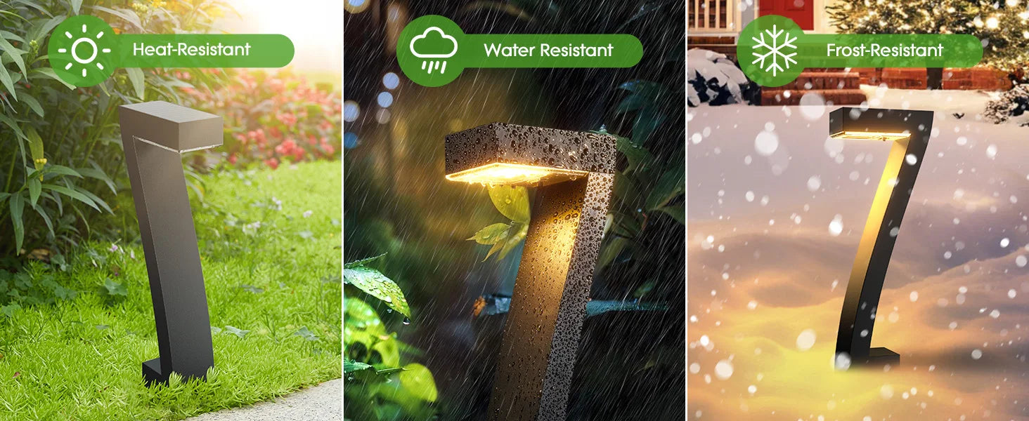 LED Solar Pathway Lights-Bright LED Solar Lights, Outdoor Pathway Lights, IP65 Waterproof, Solar Garden Lights Yard Driveway Walkway
