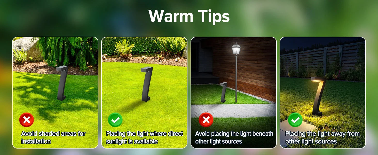LED Solar Pathway Lights-Bright LED Solar Lights, Outdoor Pathway Lights, IP65 Waterproof, Solar Garden Lights Yard Driveway Walkway