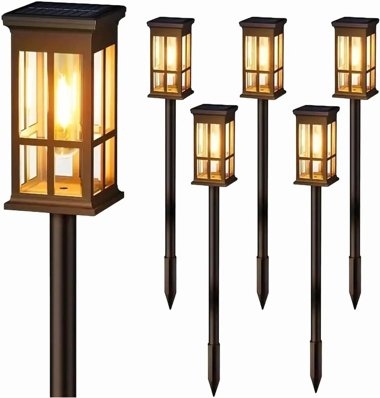 LED Solar Pathway Light-Outdoor Solar Lamp, Waterproof Landscape Lighting for Garden, Yard, Patio, Walkway, Driveway, Camping