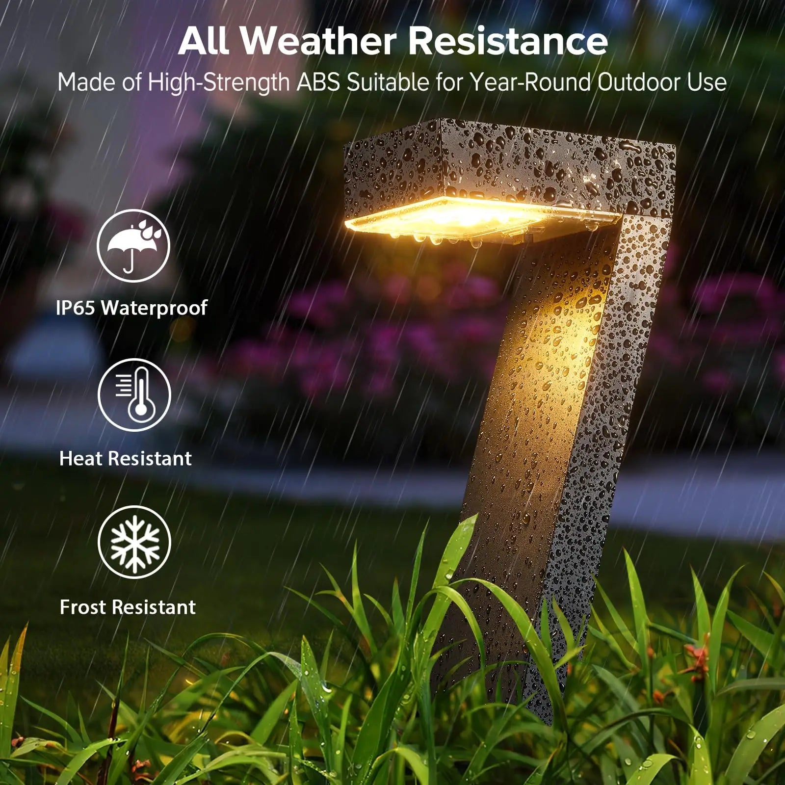 LED Solar Pathway Lights-Bright LED Solar Lights, Outdoor Pathway Lights, IP65 Waterproof, Solar Garden Lights Yard Driveway Walkway