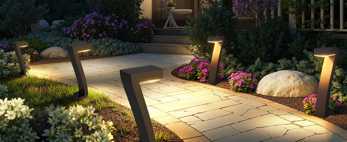 LED Solar Pathway Lights-Bright LED Solar Lights, Outdoor Pathway Lights, IP65 Waterproof, Solar Garden Lights Yard Driveway Walkway