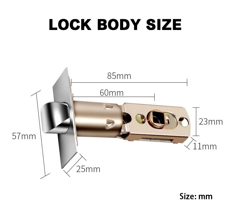 M6 Digital Fingerprint Door Lock by RAYKUBE with Tuya BLE – Password, Key, IC Card & Smartlife App Unlock