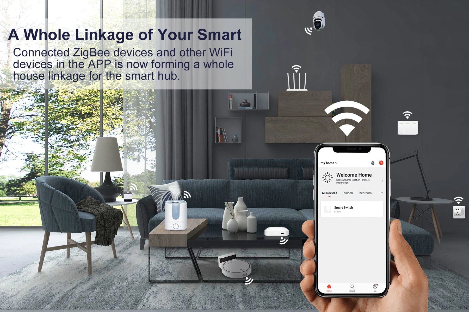 ZigBee 3.0 Smart Hub by Tuya – Wireless/Wired Gateway for Alexa, Google Home & App Control
