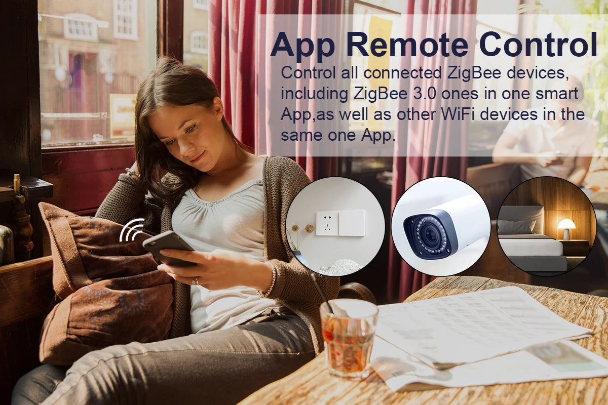 ZigBee 3.0 Smart Hub by Tuya – Wireless/Wired Gateway for Alexa, Google Home & App Control