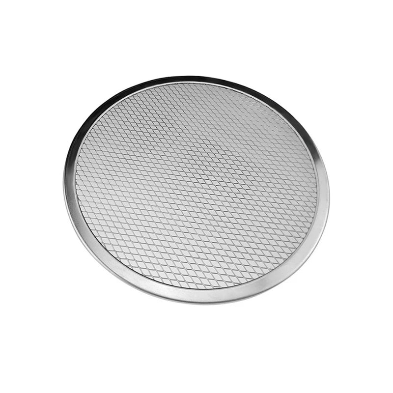 Home Kitchen: Pizza Tray: Round Baking – Non-stick Aluminum Pizza Screen for Oven (8/10/12/14-inch)