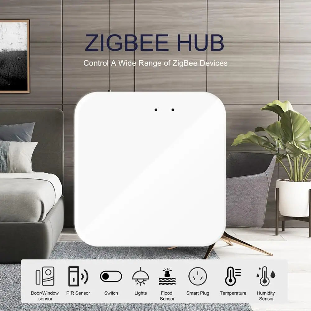 Home Gadget: WiFi Gateway: Smart Home: Wireless or Wired Smart Hub - Gateway Bridge for App Voice Remote Control, Works with Alexa - Tuya