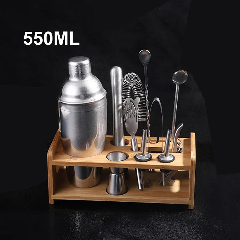 Home Kitchen: Cocktail Shaker: Stainless Steel Mixer - Boston Shaker for Bartenders - UPORS 550ML/750ML