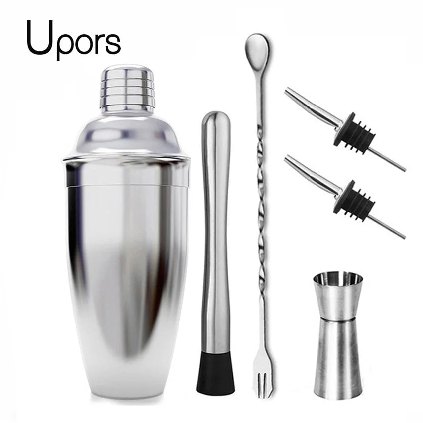 Home Kitchen: Cocktail Shaker: Stainless Steel Mixer - Boston Shaker for Bartenders - UPORS 550ML/750ML