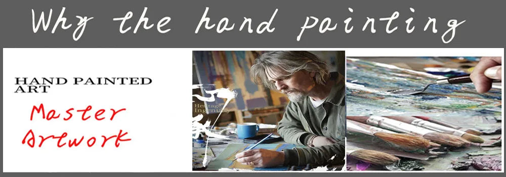 Abstract Oil Painting On Canvas-Handmade, Texture Wall Art, Pattern A-Blue And Off-White