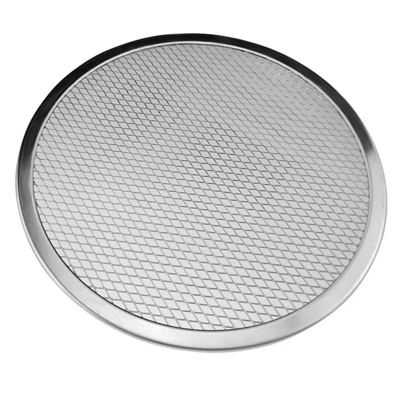 Home Kitchen: Pizza Tray: Round Baking – Non-stick Aluminum Pizza Screen for Oven (8/10/12/14-inch)