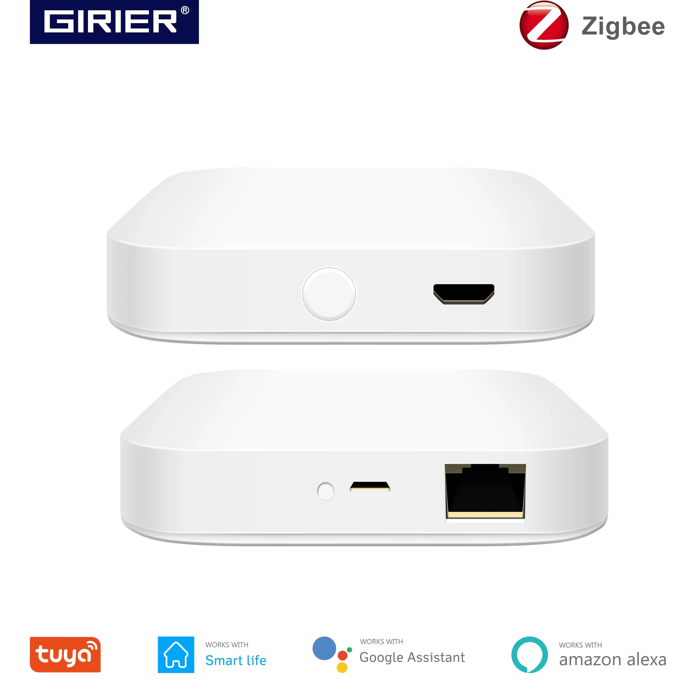 Home Gadget: WiFi Gateway: Smart Home: Wireless or Wired Smart Hub - Gateway Bridge for App Voice Remote Control, Works with Alexa - Tuya