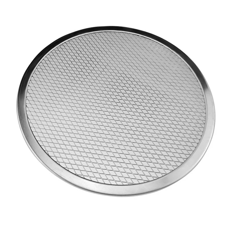 Home Kitchen: Pizza Tray: Round Baking – Non-stick Aluminum Pizza Screen for Oven (8/10/12/14-inch)