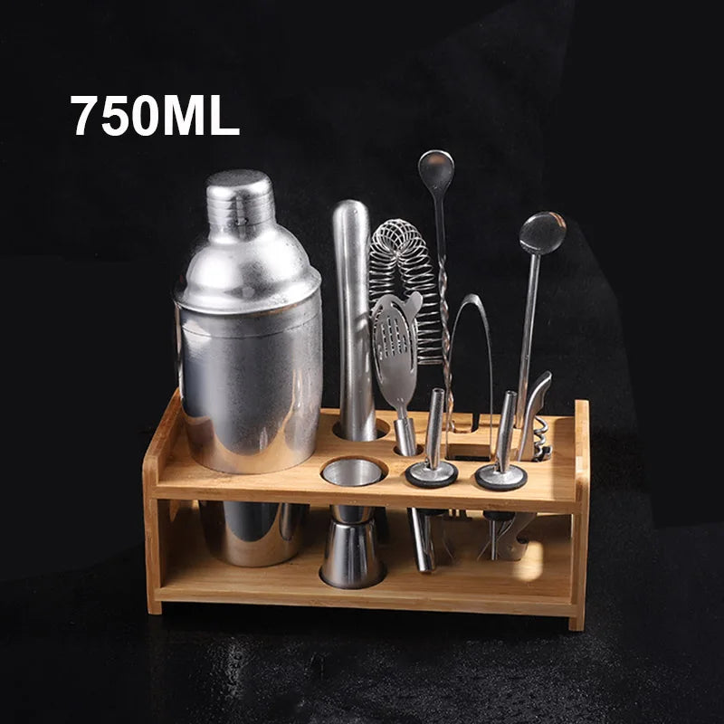 Home Kitchen: Cocktail Shaker: Stainless Steel Mixer - Boston Shaker for Bartenders - UPORS 550ML/750ML