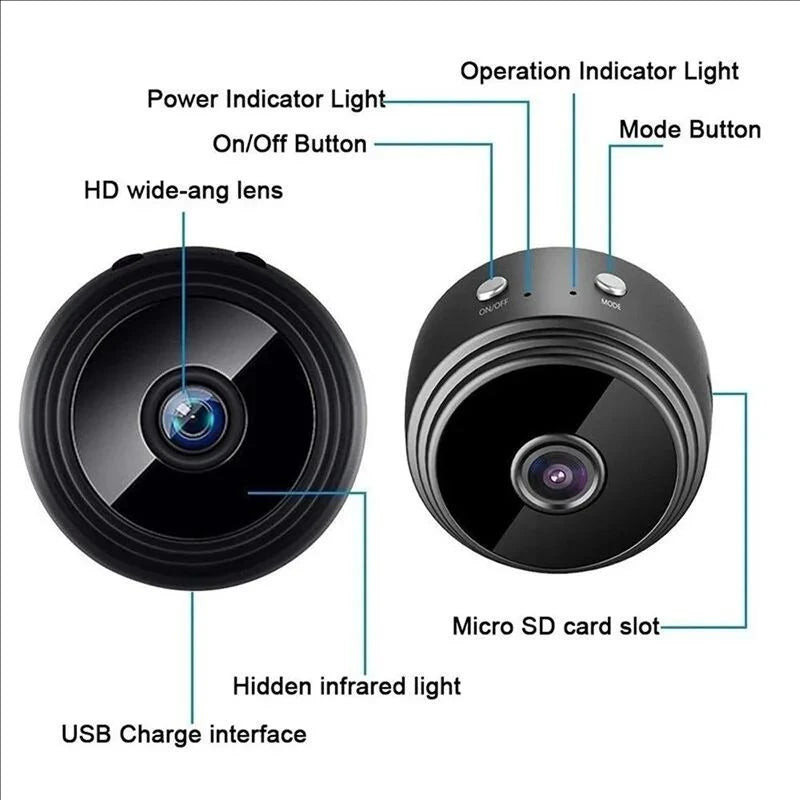 Wireless-WiFi Camera, A9 Mini Video Recorder, Security Monitoring, Intelligent Home Security