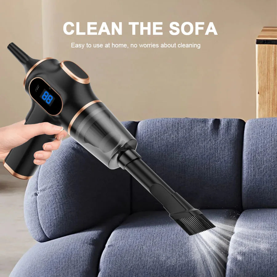 Wireless Car Vacuum-NEW ABS Car Vacuum Cleaner, High-Power, Household Cleaning Machine, Mini Vacuum, Carpet, Cleaner Home Appliance, Sofa, Office