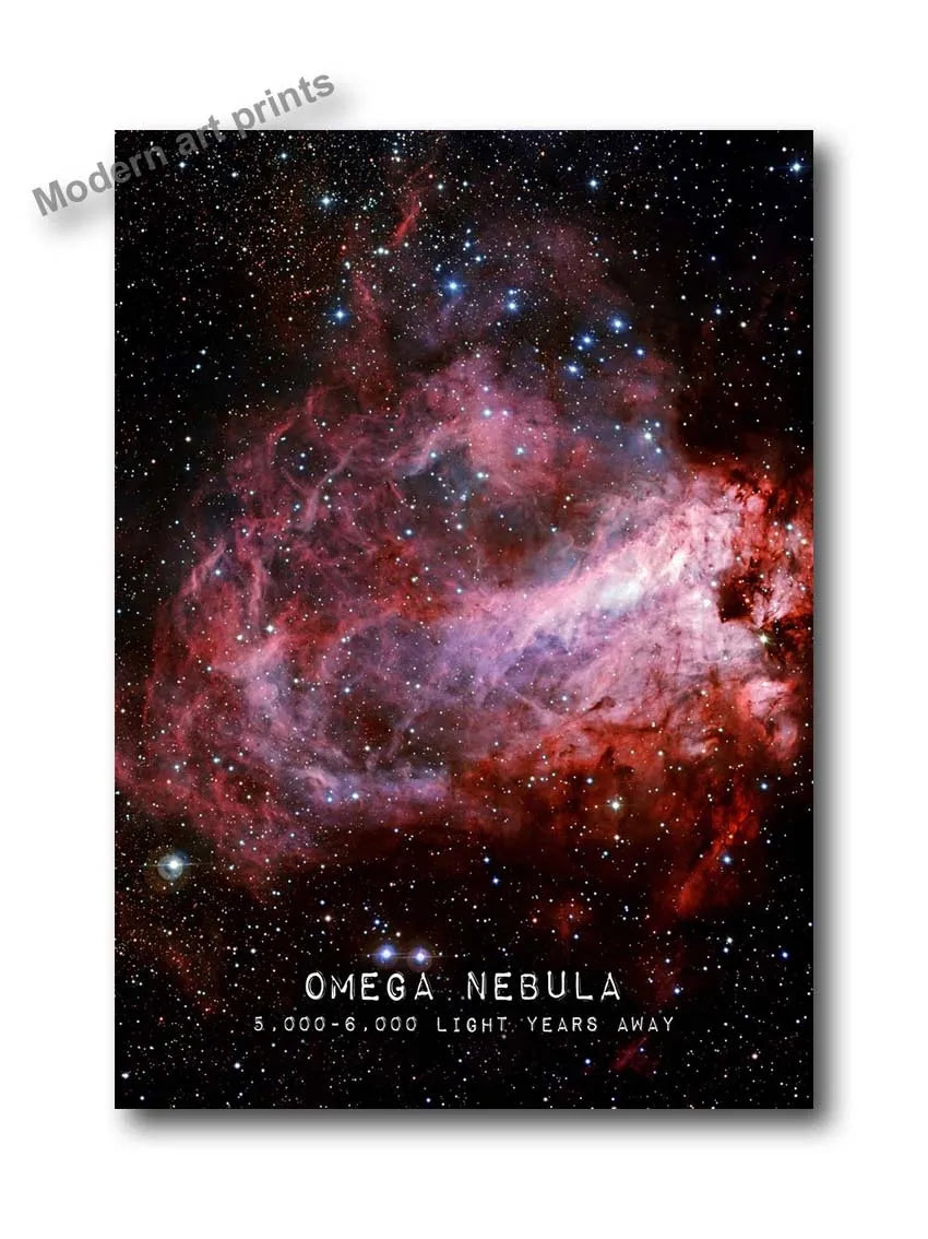 Canvas Painting-Universe Space Poster Veil Rosette Nebula Black Hole Galaxy Canvas Painting Planet Modern Wall Art Pictures Bedroom Home Decor