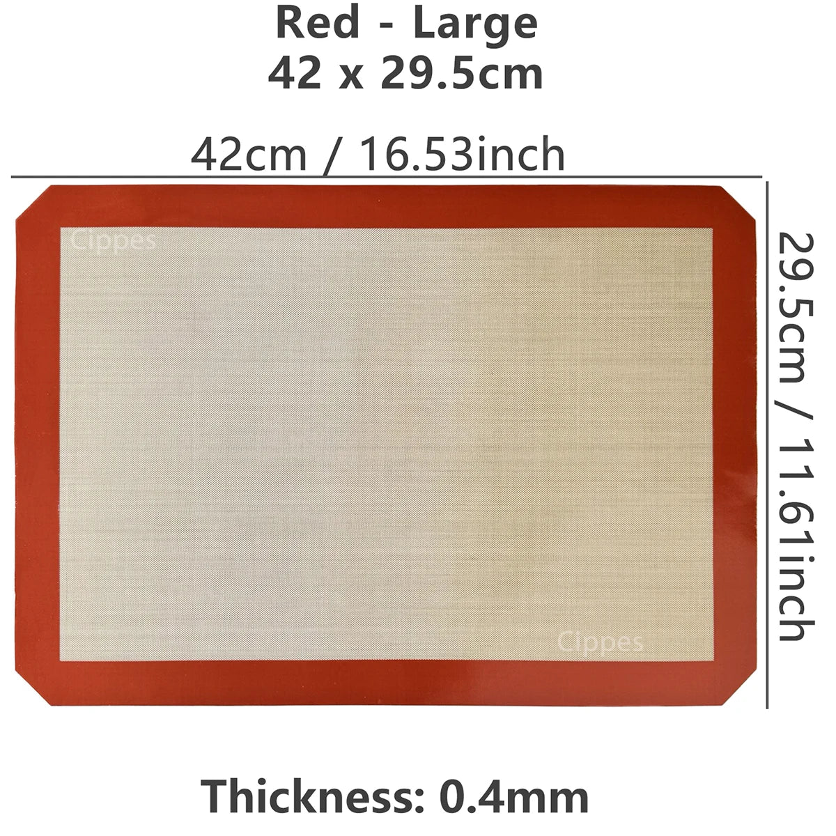 Baking Mat-Silicone Baking Mat, Thin 0.4mm, Reusable Non Stick, Heat Resistant, Bakeware Sheets Liner, Baking Tools for Cookie