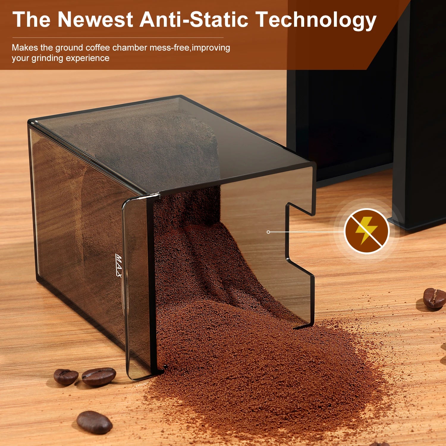 Coffee Grinder-Automatic Burr Mill, Electric Coffee Bean Grinding, 28 Adjustable Gears, Espresso, French Press, Drip Coffee