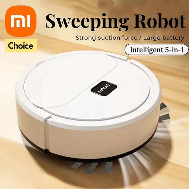 Home Gadget: Vacuum Cleaner: Robot - Automatic Sweeping - USB Rechargeable or Battery - Wet Mop, Dry Sweeping - Intelligent 3 In 1 - Xiaomi