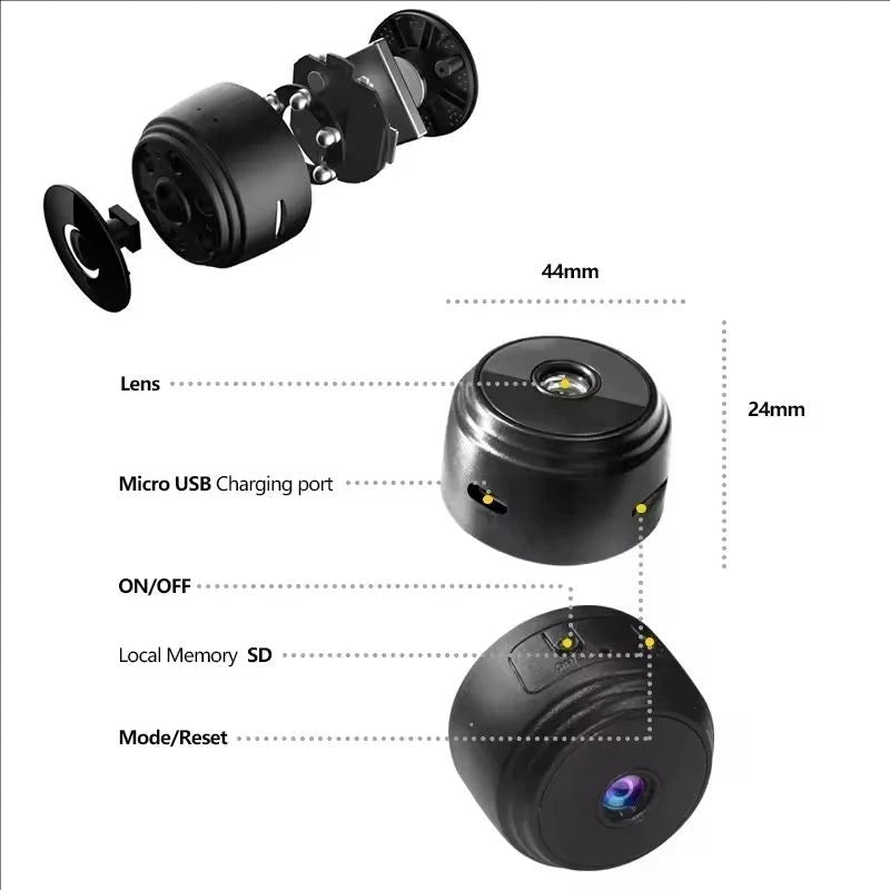 Wireless-WiFi Camera, A9 Mini Video Recorder, Security Monitoring, Intelligent Home Security