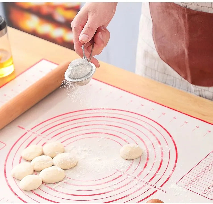 Baking Mat-Silicone Kneading Pad Dough Mat Pizza Cake Dough Maker Kitchen Cooking Grill Non-Stick Gadgets Bakeware Pastry Mat