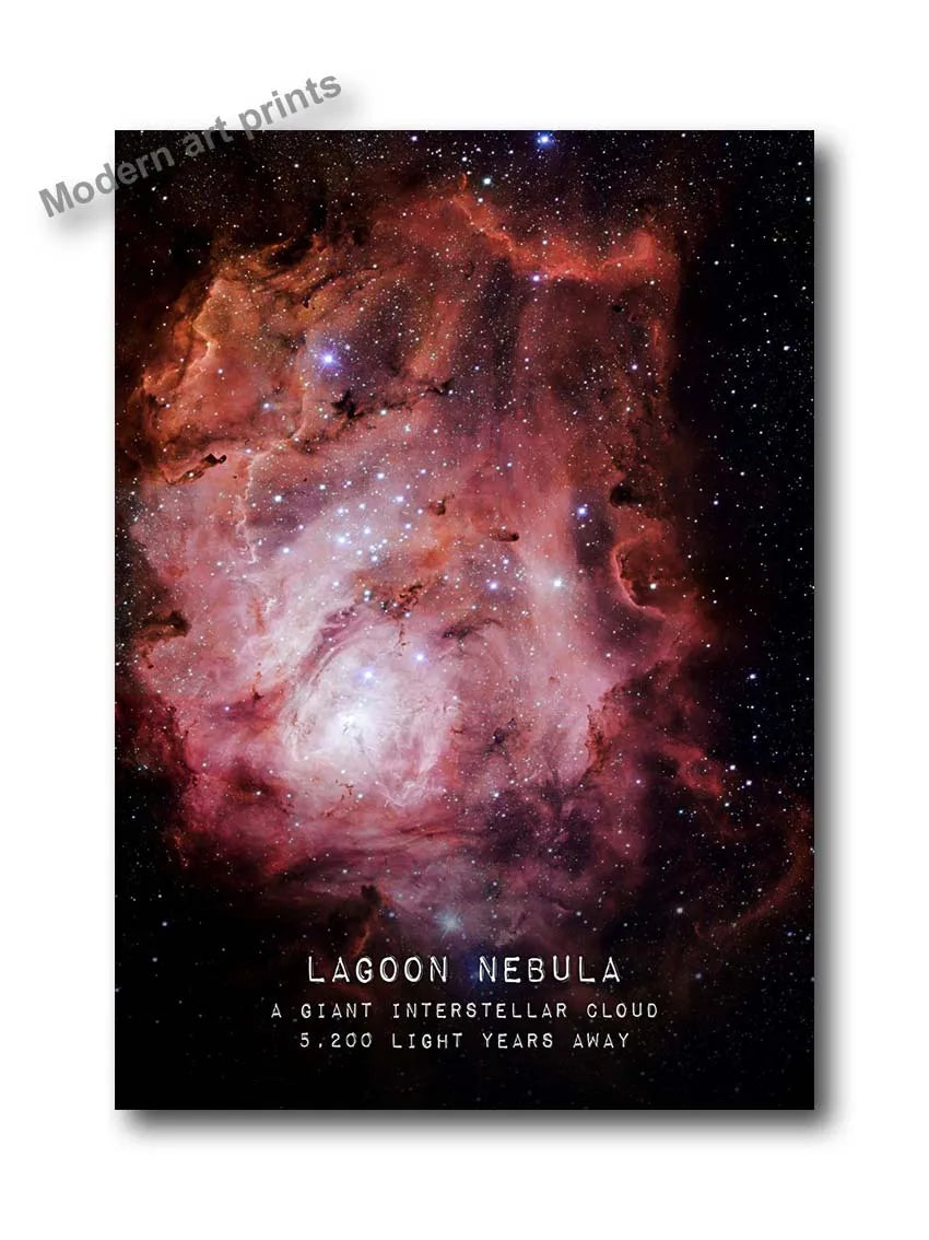 Canvas Painting-Universe Space Poster Veil Rosette Nebula Black Hole Galaxy Canvas Painting Planet Modern Wall Art Pictures Bedroom Home Decor