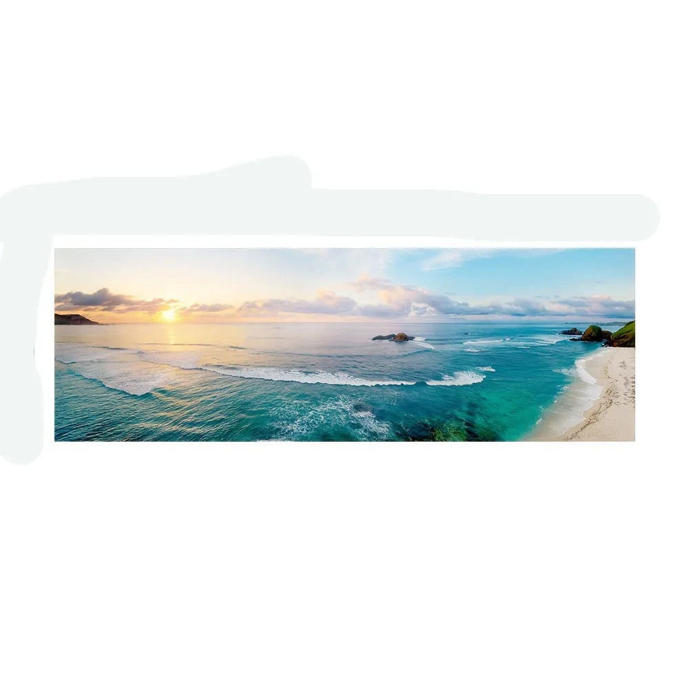 Canvas Painting-Landscape Canvas Painting, Lake Forest Mountain Scenery Painting Wall Art Decor Posters For Living Room Bedroom Prints Picture