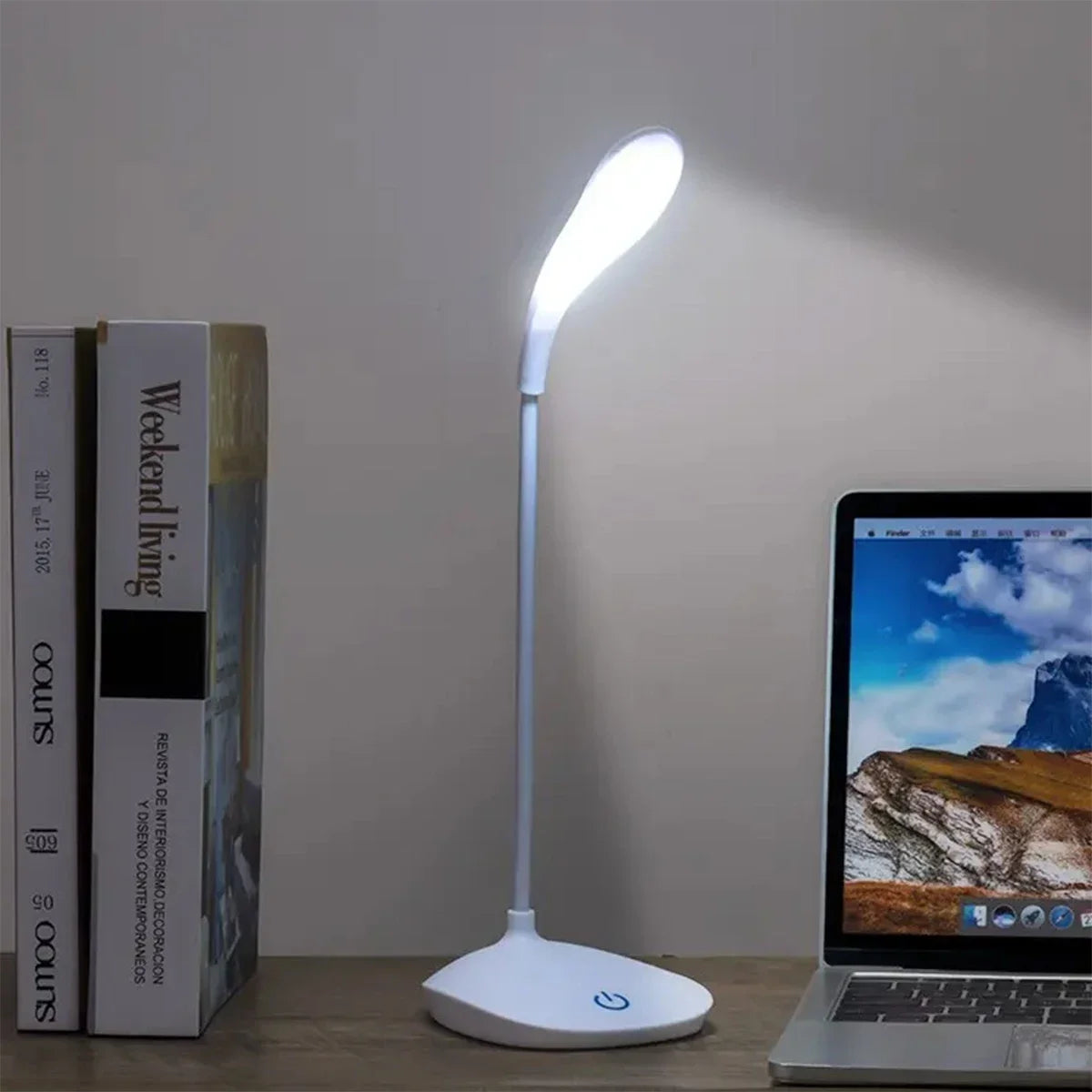LED Desk Lamp - USB Charging – Portable Touch Control Reading Light with Eye-Caring Features