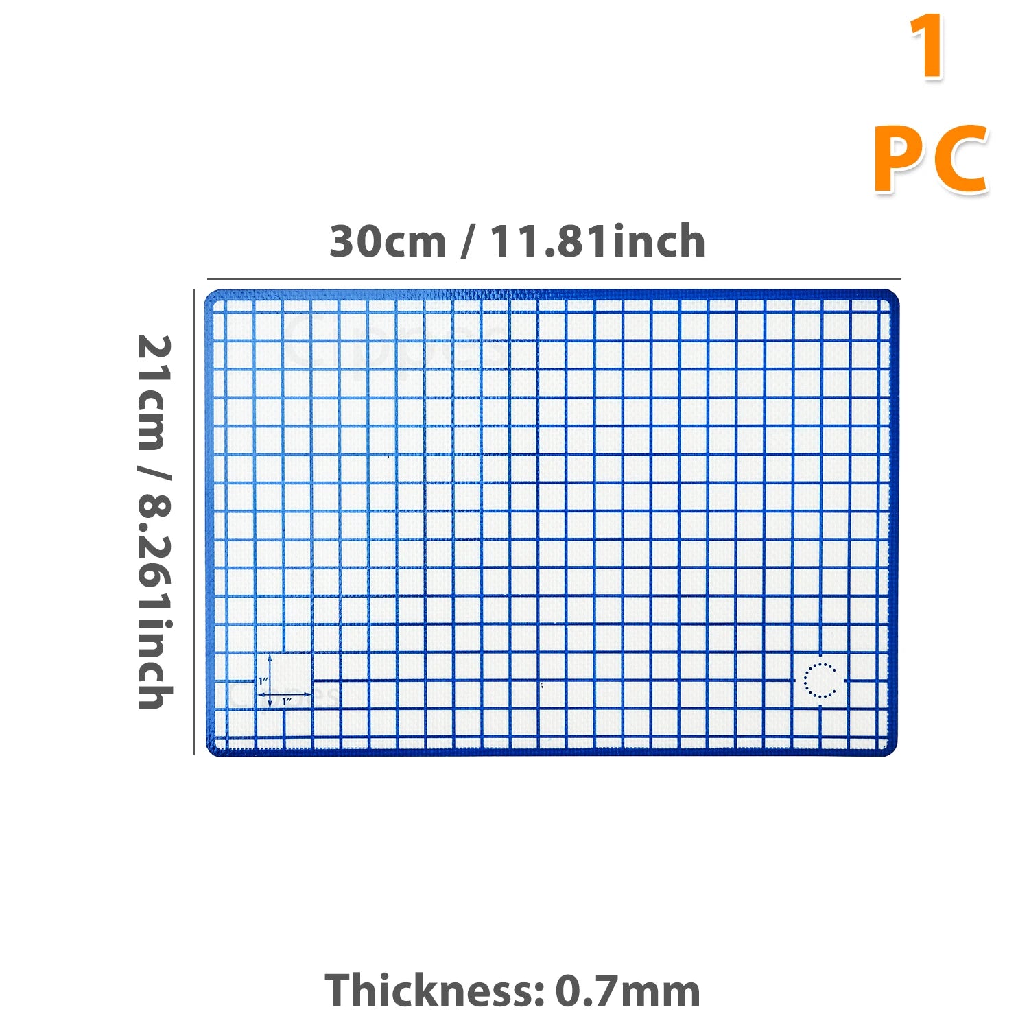 Baking Mat, Non-Stick, Reusable, Silicone–for Oven, 2 Sizes 30/42cm, Heat Resistant, Bakeware Sheets - 1PC, 2PCS