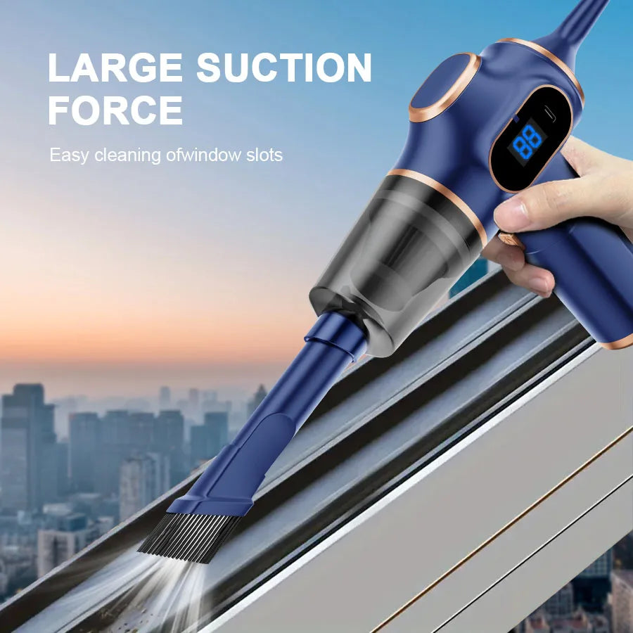 Wireless Car Vacuum-NEW ABS Car Vacuum Cleaner, High-Power, Household Cleaning Machine, Mini Vacuum, Carpet, Cleaner Home Appliance, Sofa, Office