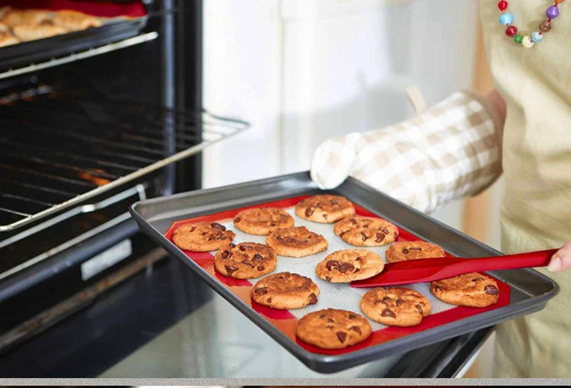 Baking Mat-Non-Stick Silicone Macaron for Bake Pans Macaroon Pastry Cookie Making Professional Grade Nonstick