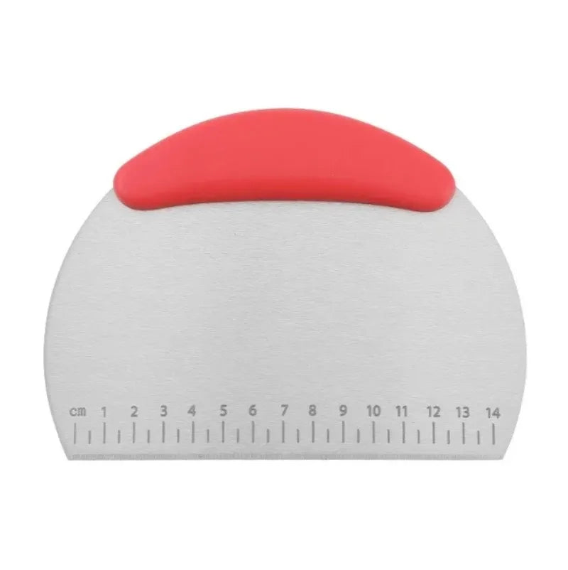 Pizza Slicer-Stainless Steel, Dough Scraper, Pastry Cutter, Ergonomic Handle, Baking Kitchen Tools