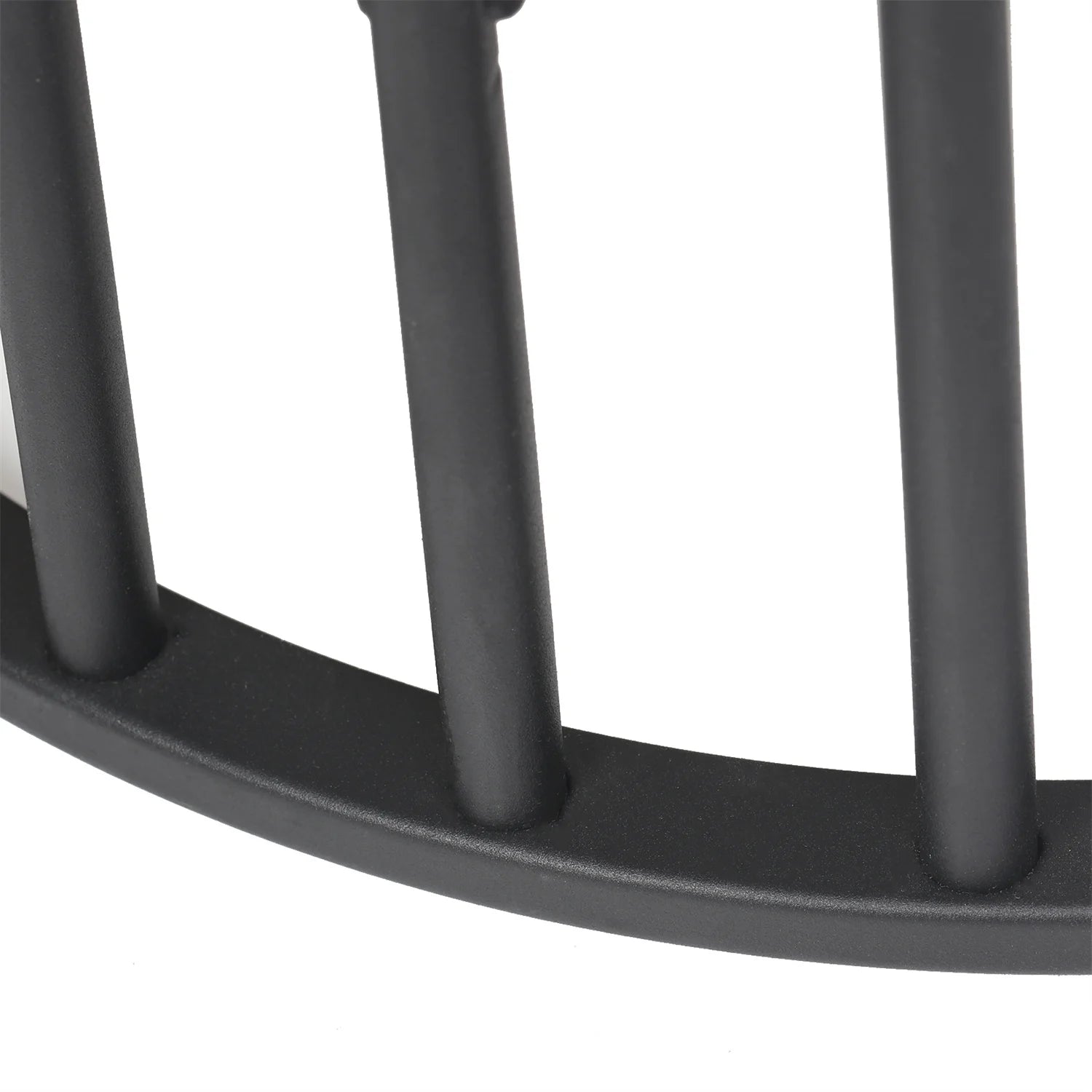 Accent Table- 2 Tier Sintered Stone End Table, Round White Sofa Table, Side Table, Small Coffee Table with Black Frame, Bedside Nightstand