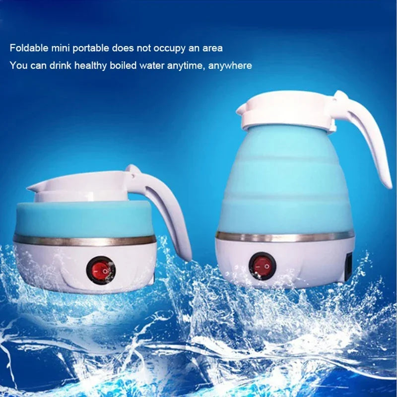 Home Kitchen: Kettle: Water Heater - 2 cups (600ml) - Foldable-Portable-Electric for Travel