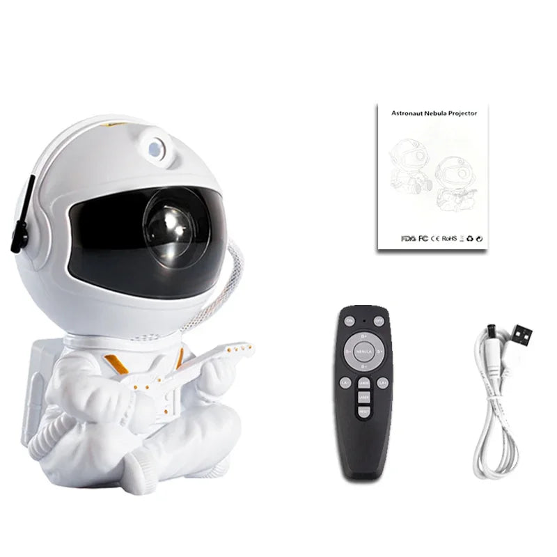 LED Projector - Astronaut Galaxy – Starry Night Light with Nebula Effects for Kids' Bedroom & Parties