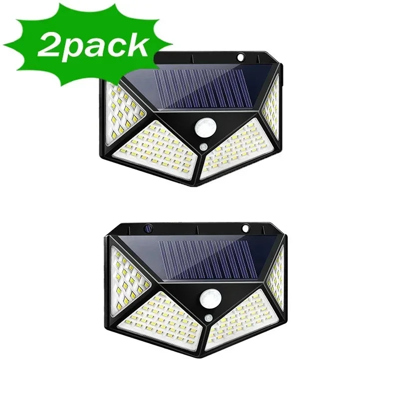 LED Solar Lights-Outdoor Waterproof External Solar Lamp Motion Sensor Garden Lights Solar Power Sunlight Yard Wall Street Light