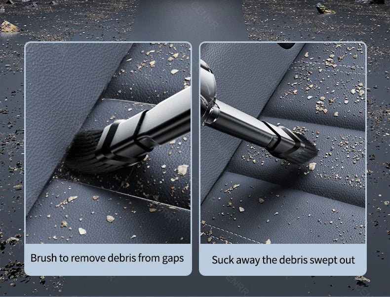 Vacuum - Portable (Cordless) Handheld by CENRR – Powerful Suction for Car Interiors & Home Use