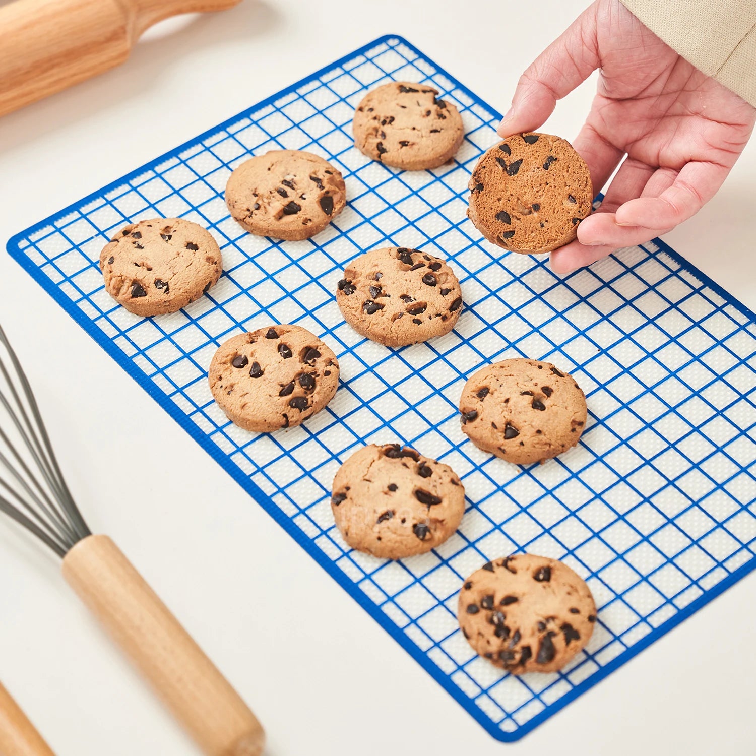 Baking Mat, Non-Stick, Reusable, Silicone–for Oven, 2 Sizes 30/42cm, Heat Resistant, Bakeware Sheets - 1PC, 2PCS