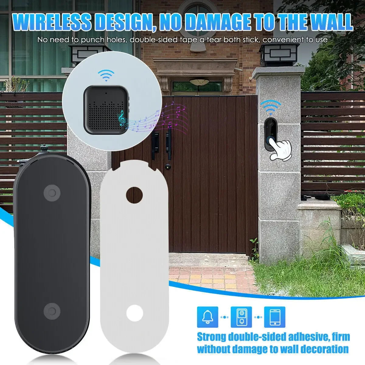 Smart WiFi Camera Doorbell by Tuya – Wireless Camera, Intercom & Motion Detection Security System