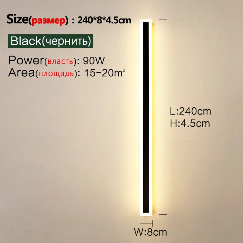 LED Outdoor Wall Light – Modern Weatherproof IP65 Fixture for Staircase, Patio & Entryways