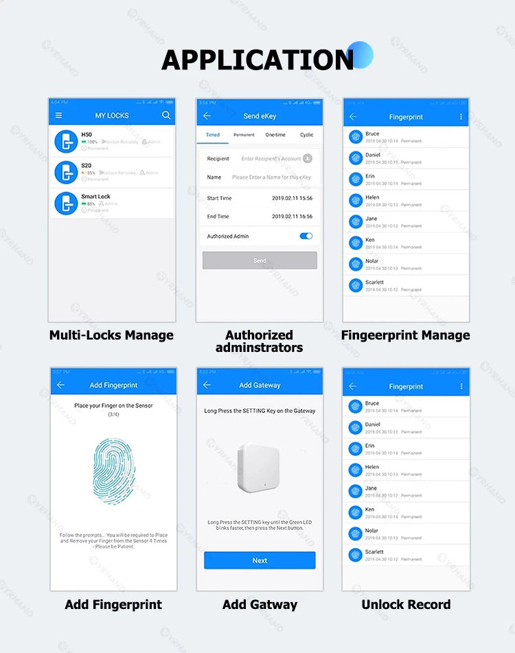 Electronic Lock-Bluetooth Smart, Lock Box Home Key, Wireless, Smart lock Box, Electronic Key Box App, Digital Code Bluetooth Key Safe Padlock for Host, TTlock Smartkey