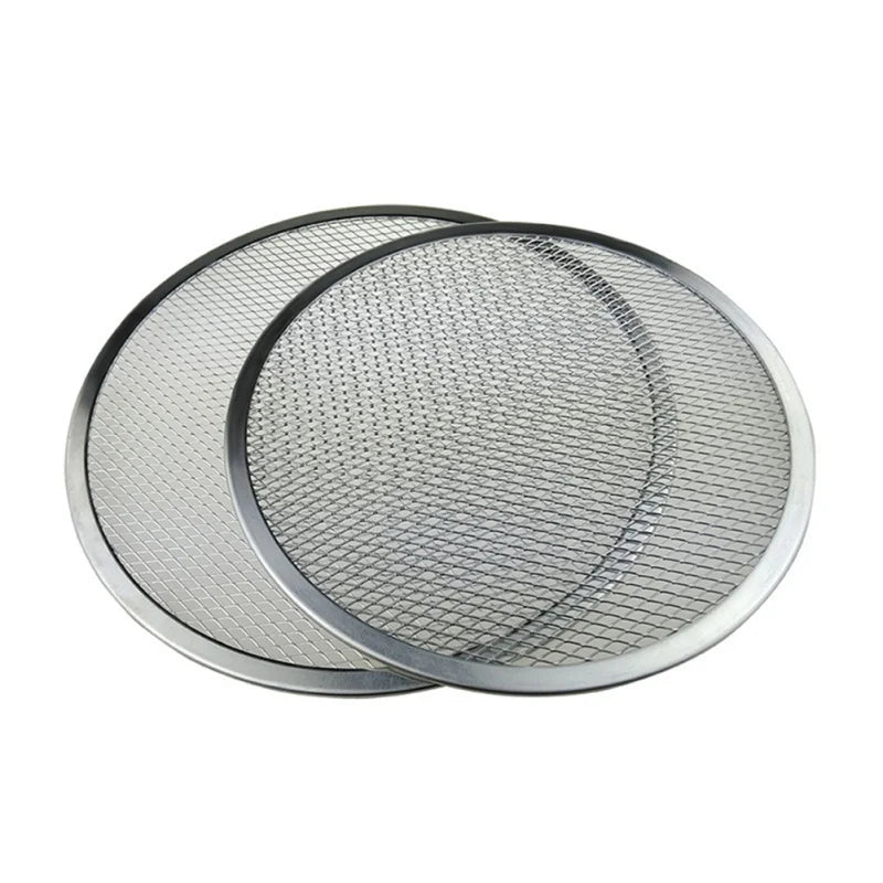 Home Kitchen: Pizza Tray: Round Baking – Non-stick Aluminum Pizza Screen for Oven (8/10/12/14-inch)