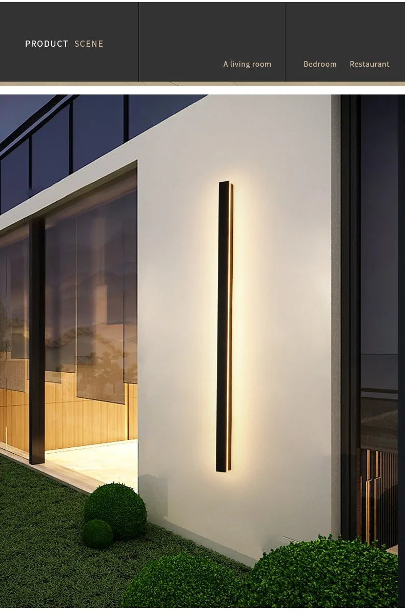 LED Strip Lighting-Outdoor Waterproof Wall Lamp LED Strip Background, Wall Lamp, Stair Garden Lamp, IP65 Wall Lights