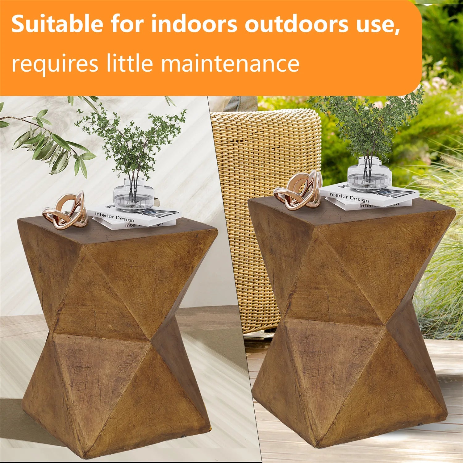 Accent Table-Outdoor Weight Concrete, Side Table, Indoor Sofa, Side Table, Patios, Plant Stand, Accent Table, Garden Stool, End Table