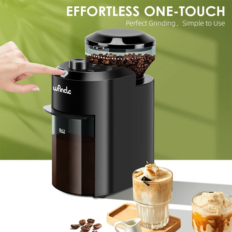 Home Kitchen: Coffee Grinder: Electric - Adjustable Burr Mill by Wancle