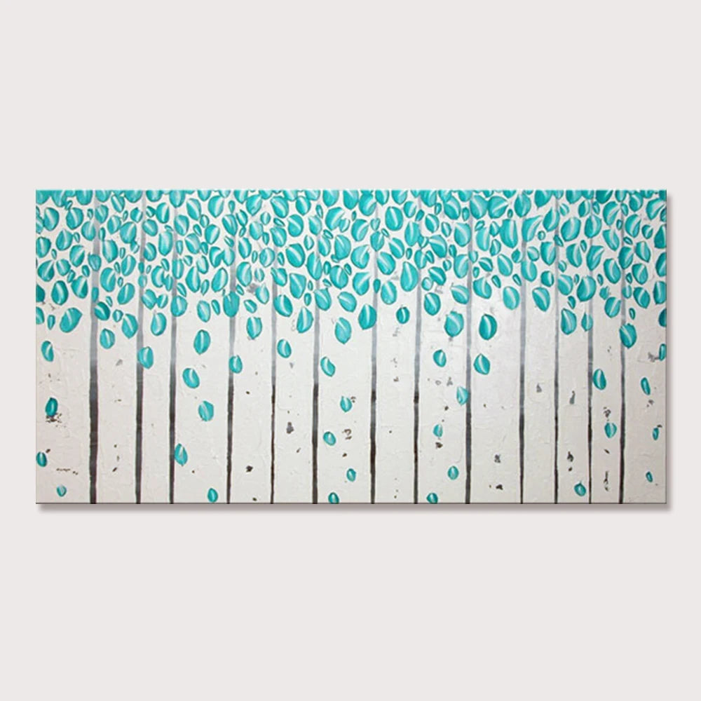 Canvas Art-Hand painted, Night Knife, Oil Painting on Canvas, Modern Abstract Landscape Art Poster, Wall Pictures, Home Decor, Arthyx,Large