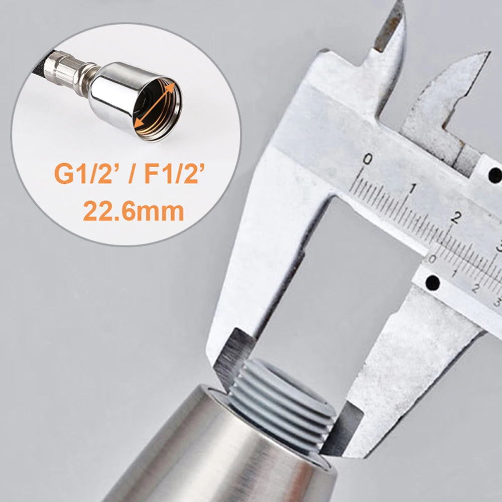 Kitchen Faucet-Head Pull Out Shower Nozzle, G1/2,  Sprayer Bathroom Sink Tap Replacement Accessory Black Silver Golden Head Aerator