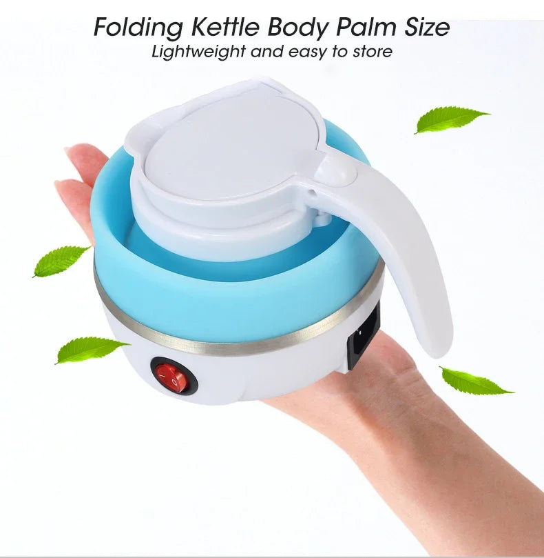 Home Kitchen: Kettle: Water Heater - 2 cups (600ml) - Foldable-Portable-Electric for Travel