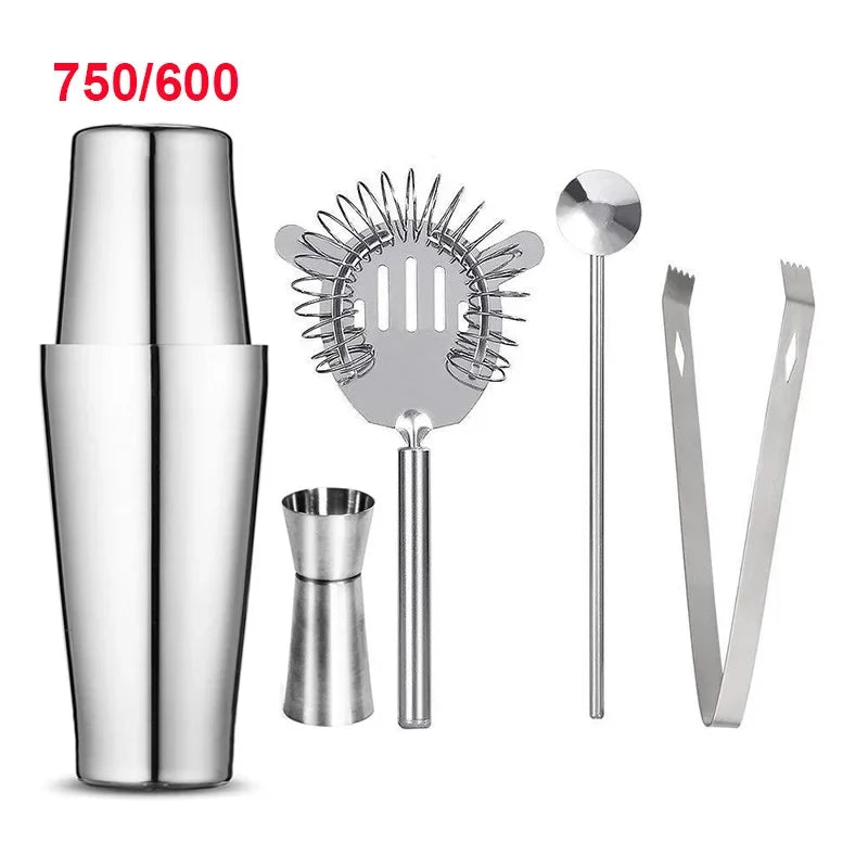 Boston Shaker Professional Stainless Steel Bartender Wine Cup Cocktail Mixer, Martini UPORS Cocktail Shaker Bar Set